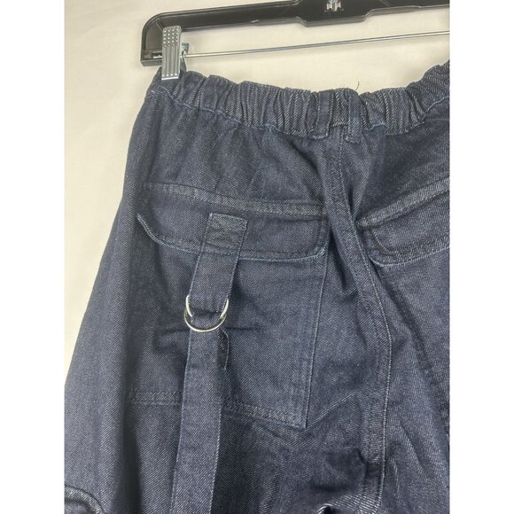 BDG  Urban Outfitters Strappy Cargo Relaxed Baggy Tech Jeans Low Rise Small - Picture 15 of 16